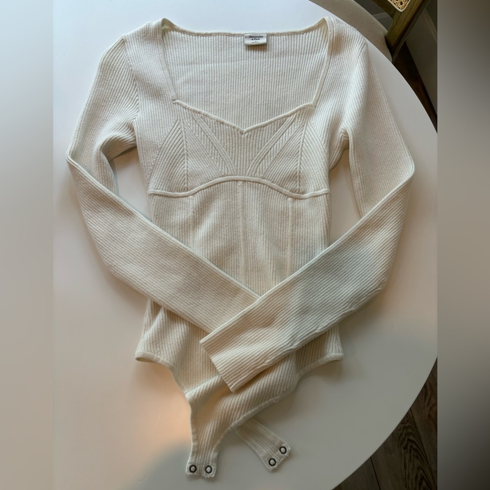Abercrombie & Fitch Corset Sweetheart Sweater